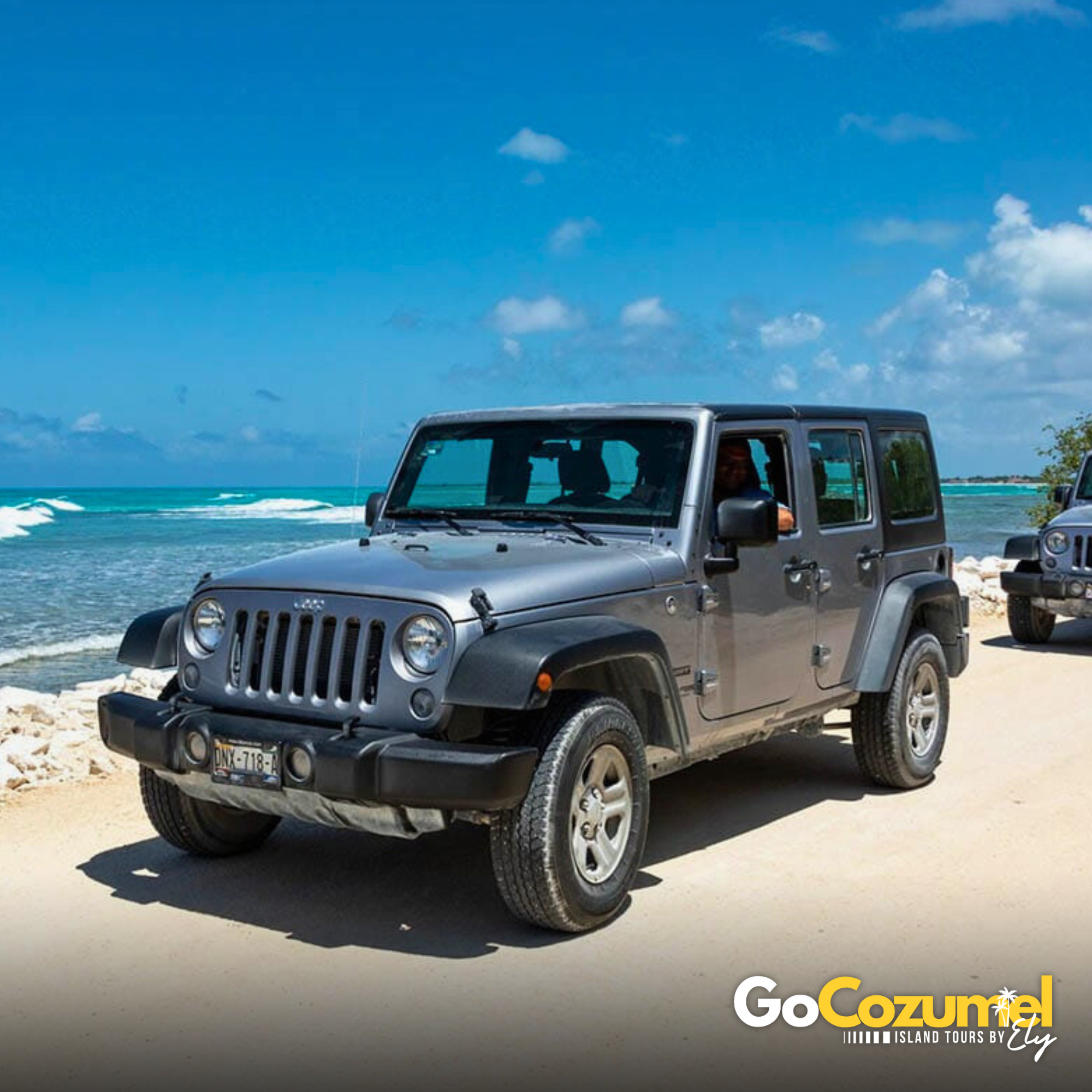 Forfait 1 Ado – Dépôt (20 %) – Tour privé de l'île en Jeep – Guide privé (5h)